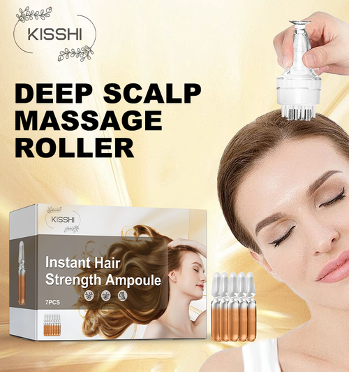 KISSHI™ Deep Scalp Massage Roller (Includes Hair Strengthening Ampoule)🎁