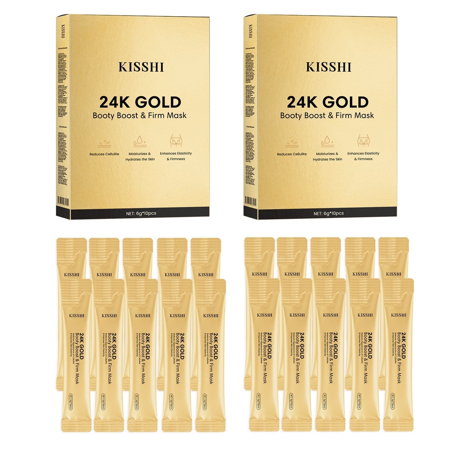 🔥Last Day Discount🔥KISSHI™ 24K Gold Booty Boost & Firm Mask-HM1