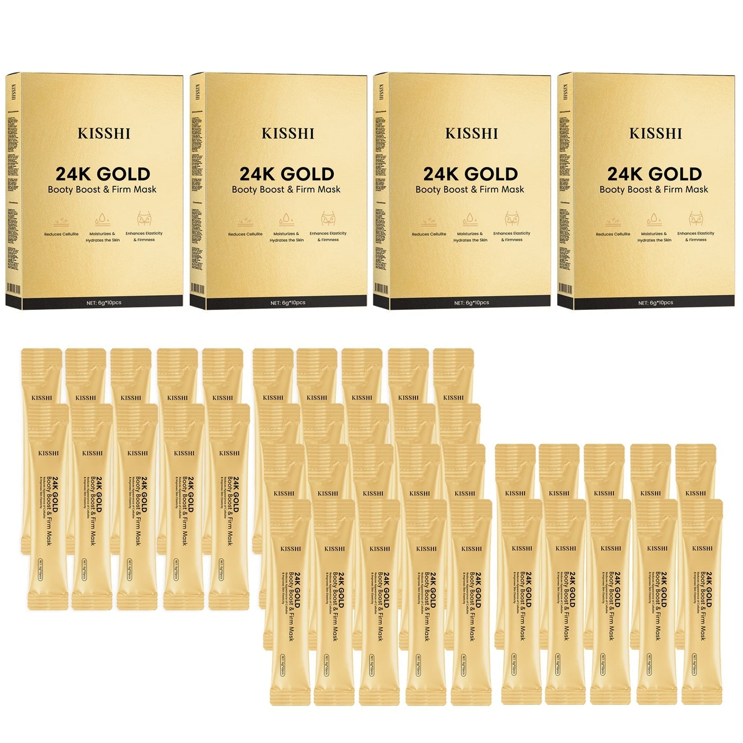 🔥Last Day Discount🔥KISSHI™ 24K Gold Booty Boost & Firm Mask-HM1