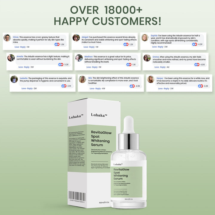 [👑Official Brand Store👑]Luhaka™ RevitaGlow Spot Whitening Serum(High Volume 150ml)-HM2