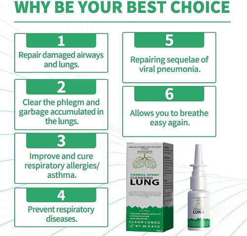 Seurico™ Organic Herbal Lung Cleanse Repair Nasal Spray-HM1